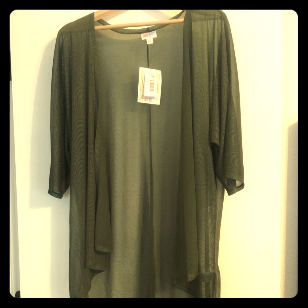 LuLaRoe Lindsay (cartigan) olive green S